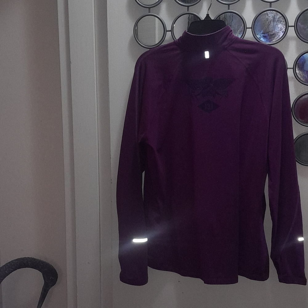 🌺Nike Purple Reflective 1/4 Zip Athletic Top - Picture 6 of 6